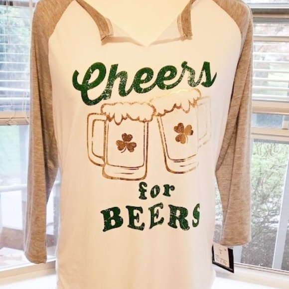 NWT St Patricks Day Jersey sz medium - Picture 1 of 3